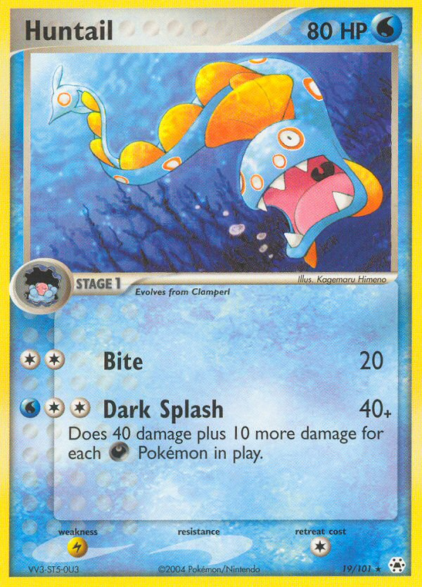 EX Hidden Legends Holo Huntail #19/101